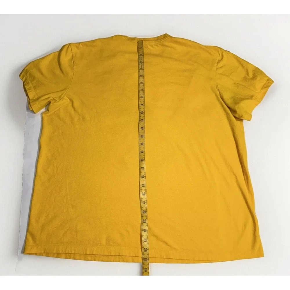 Nike Sun Splash Yellow T Shirt Graphic Print‎ Front- Men's Sz 2XL Surfing 🐢